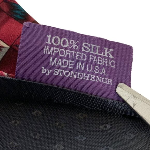 Molecular Expressions By Stonehenge Silk Tie Red Amaretto Under Microscope USA - Picture 4 of 5